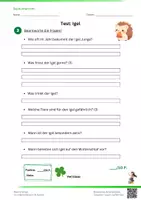 Vorschau - Test - DER IGEL - Test - Lernkontrolle + Lösung - 2.-3. Klasse - Sachkunde - Seite 2