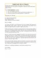 Vorschau - Arbeitsblätter - Email of Application: Handout with advanced phrases, structure, sample email - Seite 3