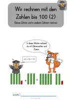 Vorschau - Unterrichtsreihen - Addition und Subtraktion von ganzen Zehnern + in anderen Zehnern ohne Übergang - Seite 1