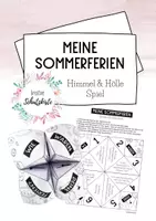 Vorschau - Arbeitsblätter - Meine Sommerferien - Himmel & Hölle Spiel - Schulstart - Gesprächsanlass - DIY #schulstartmitLMP2019 - Deckblatt