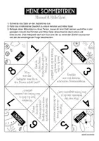 Vorschau - Arbeitsblätter - Meine Sommerferien - Himmel & Hölle Spiel - Schulstart - Gesprächsanlass - DIY #schulstartmitLMP2019 - Seite 1