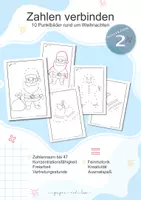 Vorschau - Mal- und Bastelvorlagen - Zahlen verbinden 2 - Punktebilder Weihnachten - Deckblatt
