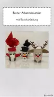 Vorschau - Mal- und Bastelvorlagen - Adventskalender aus Bechern mit Bastelanleitung - Deckblatt