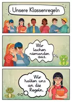 Vorschau - Poster - 20 Klassenregeln - Dinosaurier für die Dinosaurierklasse (Grundschule) - Seite 1