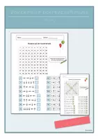 Vorschau - Arbeitsblätter - Wandern auf der Hundertertafel (Kl. 2) - Deckblatt