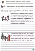 Vorschau - Arbeitsblätter - Ein Wort zu viel "Der Nikolaus" Advent - DaZ / DaF / Deutsch - Seite 2