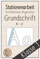 Vorschau - Stationenlernen - Buchstabenweg Station Muggelsteine - Deckblatt