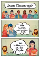 Vorschau - Poster - 20 Klassenregeln - Löwe für die Löwenklasse (Grundschule) - Seite 1