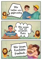 Vorschau - Poster - 20 Klassenregeln - Löwe für die Löwenklasse (Grundschule) - Seite 3