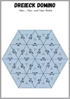 Vorschau - Spiele - Einmaleins 14er-, 15er- und 16er-Reihe - Dreieck Domino - Spiel - Seite 3
