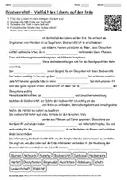 Vorschau - Arbeitsblätter - Arbeitsblatt "Biodiversität - Vielfalt des Lebens auf der Erde" + interaktive Lösung & MP3 + Mindmap + Infografik - Deckblatt