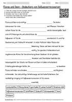 Vorschau - Arbeitsblätter - Arbeitsblatt "Flüsse und Seen - Bedeutung von Süßwasserressourcen" + interaktive Lösung & MP3 + - Deckblatt
