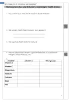 Vorschau - Stundenentwürfe - Lernjournal Werbeversprechen an Health Claims Produkten analysieren - Deckblatt