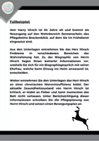 Vorschau - Arbeitsblätter - Fallbeispiel Herr Hirsch Prüfungsvorbereitung - Seite 1