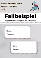 Vorschau - Arbeitsblätter - Fallbeispiel Frau Schwein Prüfungsvorbereitung - Deckblatt