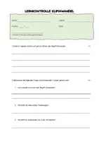 Vorschau - Klassenarbeiten - Lernkontrolle zum Klimawandel mit Lösung - Seite 1
