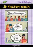 Vorschau - Poster - 20 Klassenregeln - Vogel für die Vogelklasse (Grundschule) - Deckblatt