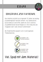 Vorschau - Arbeitsblätter - Elmar (David McKee ) - Literaturprojekt und Buchstabeneinführung Ee (Klasse 1 und 2) - Seite 1