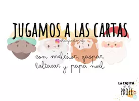 Vista previa - Juegos / Gamificación - Baraja de Cartas de Melchor, Gaspar, Baltasar y Papá Noel - página 1