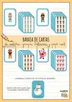 Vista previa - Juegos / Gamificación - Baraja de Cartas de Melchor, Gaspar, Baltasar y Papá Noel - Portada