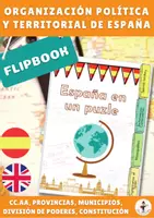 Vista previa - Unidades / Secuencias / Situaciones de Aprendizaje - Flipbook: La Organización de España, la Constitución. - Portada