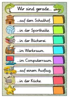 Vorschau - Poster - Wir sind gerade...Türschild - Chamäleon für die Chamäleonklasse - Seite 1