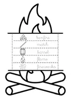 Vista previa - Manualidades / Dibujos para colorear - BONFIRE NIGHT FLIPBOOK - página 1
