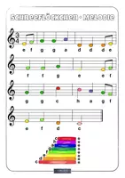Vorschau - Merkblätter - MUSIK ❄️ Schneeflöckchen, Weißröckchen 🎵 Noten für Boomwhackers • 2-stimmig - Seite 3