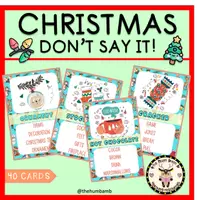 Vista previa - Juegos / Gamificación - CHRISTMAS DON'T SAY IT GAME PRINTABLE CARDS - THE HUM BAM B - Portada
