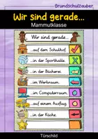 Vorschau - Poster - Wir sind gerade...Türschild - Mammut für die Mammutklasse - Deckblatt