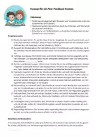 Vorschau - Lehrpläne/Lehrermaterial - Konzept und Material für ein Peer Feedback System - Seite 1