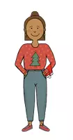 Vorschau - selbst erstellte Cliparts/Grafiken - Clipart Weihnachten Lehrerin Frau - Seite 1