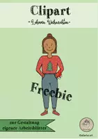 Vorschau - selbst erstellte Cliparts/Grafiken - Clipart Weihnachten Lehrerin Frau - Deckblatt