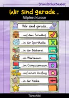 Vorschau - Poster - Wir sind gerade...Türschild - Nilpferd für die Nilpferdklasse - Deckblatt