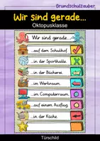 Vorschau - Poster - Wir sind gerade...Türschild - Oktopus für die Oktopusklasse - Deckblatt