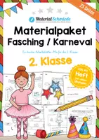 Vorschau - Arbeitsblätter - Materialpaket Fasching / Karneval: 2. Klasse (25 Arbeitsblätter) - Deckblatt