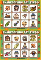 Vista previa - Juegos / Gamificación - THANKSGIVING LOTTO GAME PRINTABLE - THE HUM BAM B - página 3