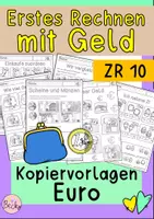 Vorschau - Arbeitsblätter - Erstes Rechnen mit Geld (ZR 10) - Deckblatt