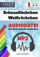 Vorschau - Audio-Dateien - MUSIK ❄️ Schneeflöckchen, Weißröckchen 🎧 Audiodateien mit Band und Melodie - Deckblatt