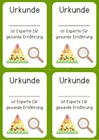 Vorschau - Bildkarten - Urkunde Gesunde Ernährung (Reihenabschluss) - Seite 2