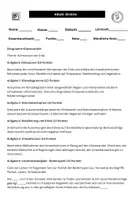 Vorschau - Arbeitsblätter - Geographie-Klassenarbeit Thema Klimazonen der Erde - Deckblatt