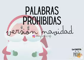 Vista previa - Juegos / Gamificación - "Palabras prohibidas" de Navidad - página 1