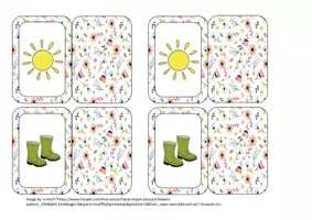 Aperçu - Jeux - Le memory du printemps - Page 1