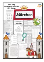Vorschau - Unterrichtsreihen - Märchen- Arbeitsheft - Deckblatt