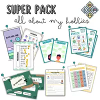 anteprima - Flashcard - Pack HOBBIES: HOBBY. Espressione di preferenze: LIKE, LOVE, HATE... Present Simple - Pagina di copertina