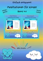 Vorschau - Bildkarten - Materialpaket - Meditationen für Kinder (Band 1+2) - einfach entspannt - Deckblatt