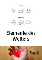 Vorschau - Arbeitsblätter - Elemente des Wetters – Temperatur, Bewölkung, Wind und Niederschlag - Deckblatt