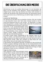 Vorschau - Arbeitsblätter - Überfischung der Meere - Seite 1