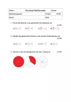 Vorschau - Test - Kurztest: unechte und gemischte Brüche - Klasse 6 - Seite 2