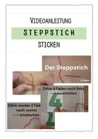 Vorschau - Arbeitsblätter - Materialpaket - Sticken - Lernkarten + Arbeitsblätter + Video - Seite 1